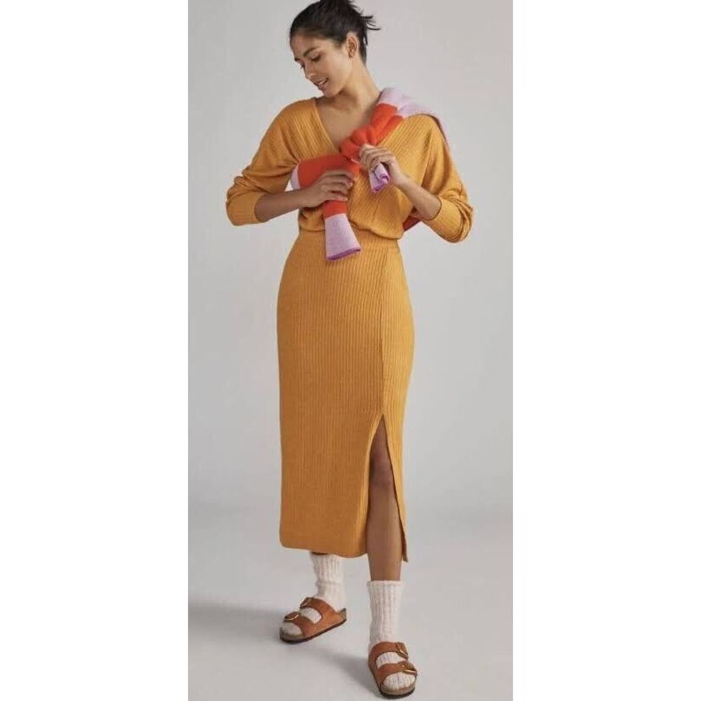 Daily Practice by Anthropologie Barre Midi Dress Size L. B11